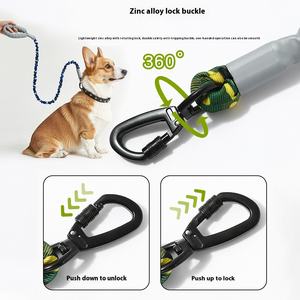 Arnés Retriever de nailon acolchado con correa para perros de 5,6 pies con estampado de contraste fresco estilo oso de peluche - Product Image 5