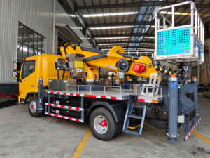 Novas tendências 28M 30M puro caminhão elétrico montado guindaste aéreo hidráulico homem elevador cesta caminhão para KSA - Product Image 3