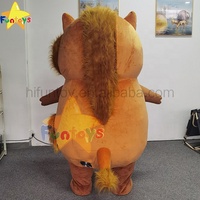 Funtoys MOQ 1 PIÈCE 2m/2.6m/3m Costume de mascotte gonflable Pumba Roi Lion Sanglier Cochon Taureau Dessin animé Cosplay Anime pour adulte