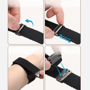 Bracelet de sport en nylon compatible avec IWatch SE Ultra 2, bracelet de montre à fermeture à pression, bracelet de remplacement au design officiel pour l'escalade et l'usage quotidien - Product Image 3