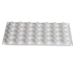 Mini Cylindrical Silicone Mousse Mold 35 Cavities 29.2x17cm White Baking Chocolate Cake Mold DIY Dessert Tool - Product Image 4