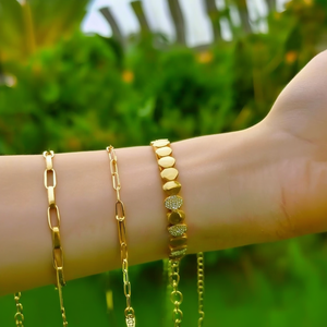 X-A1003-E035G สร้อยข้อมือแฟชั่นแบบโซ่และแบบเชื่อมต่อ - Product Image 3