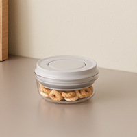 Boîte de conservation alimentaire en plastique multi-formes avec couvercle à pression pour céréales, noix, produits secs, organisateur de garde-manger, OEM