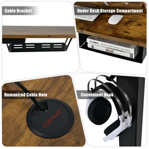 DB 48-Inch <b>Electric</b> Height Adjustable USB Port <b>Standing</b> Computer <b>Desk</b> - Product Image 2