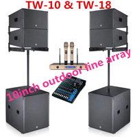 MORIN TW-10DSP Altavoces Activos de Torre Line Array de 10 Pulgadas, Sistema de Sonido con Audio DSP