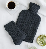 Ensemble de chaussettes de luxe en tricot torsadé en cachemire