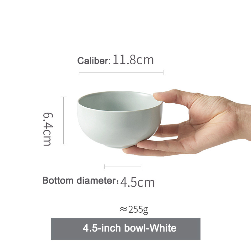 Ciotola da 4,5 pollici, bianca