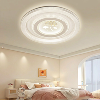 Lustre élégant multi-anneaux avec motif de feuilles délicates et éclairage LED réglable pour chambres et bureaux modernes