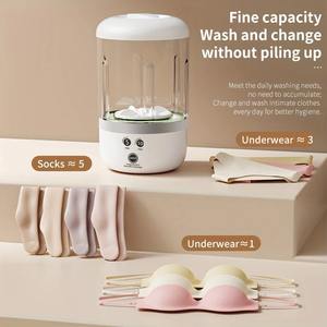 Machine à laver automatique portable USB, pas besoin de brancher, pas besoin d'assembler, indispensable pour le camping en plein air - Product Image 5