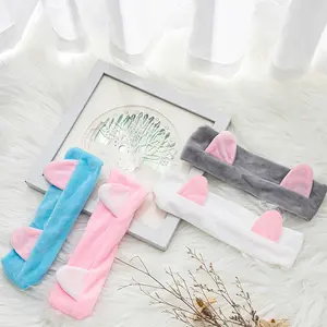 Chất Lượng Cao Tùy Chỉnh Spa Headband 100% Polyester Của Phụ Nữ Thể Thao Sweatband Mặt Headband Phong Cách Ngọt Ngào