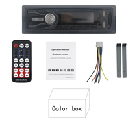 Amprime — lecteur mp3 Double USB, avec écran LED, bluetooth, AUX FM, universel, 1 din, 3 pouces