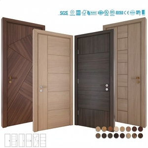 Porte coupe-feu intérieure de villa moderne aux normes britanniques, résistance au feu 60 minutes, portes en polymère résidentielles - Product Image 2