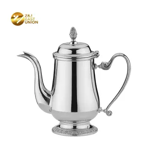 New Design Commercial Stainless Steel Mirror Polished Tea or Coffee Pot Set