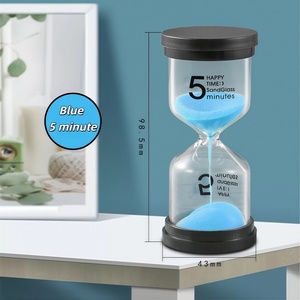 Minuteur en verre écologique fait main moderne, <span class=keywords><strong>1</strong></span>/3/5/10/15/30/60 minutes, léger, portable, durable, cadeau promotionnel - Product Image 4