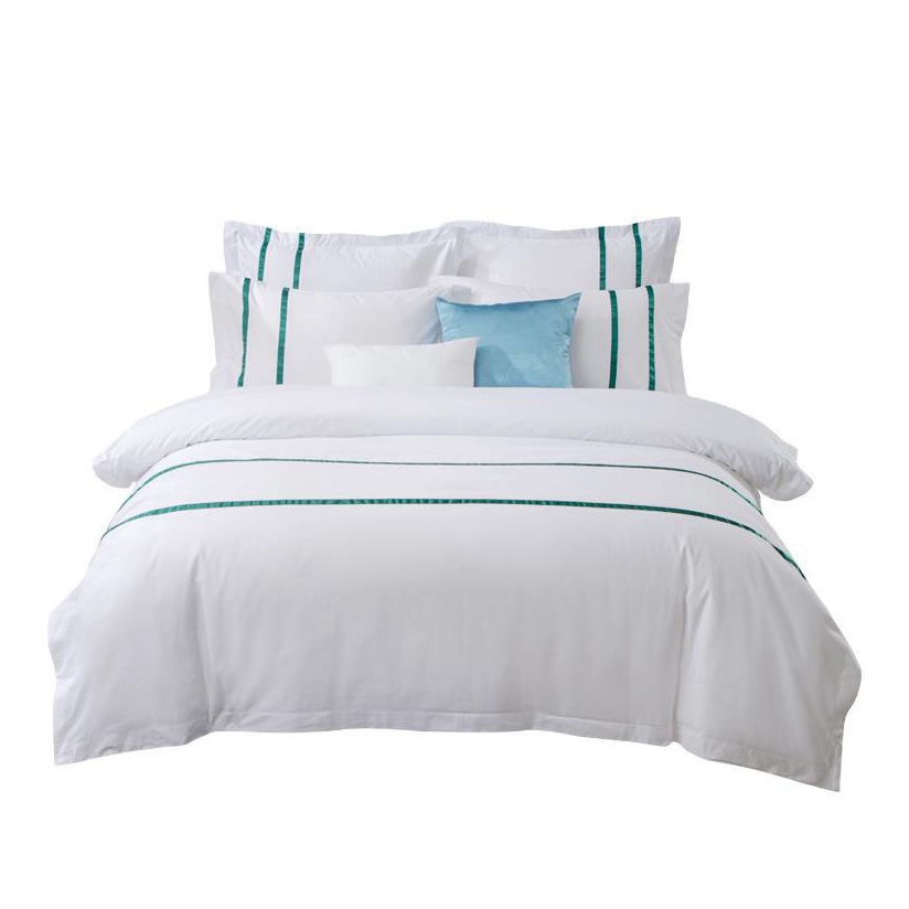 Лидер продаж, постельное белье из 100% хлопка, постельное белье из 100% хлопка, белое постельное белье для отеля со звездами