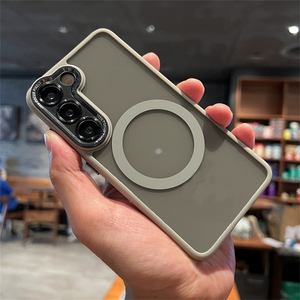 Lente di lusso anello in metallo custodie magnetiche per <span class=keywords><strong>Samsung</strong></span> S25 S24 S23 S22 Ultra <span class=keywords><strong>Plus</strong></span> S21 <span class=keywords><strong>S20</strong></span> FE antiurto HD trasparente <span class=keywords><strong>Cover</strong></span> trasparente - Product Image 2