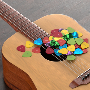 Vente en gros OEM de médiators de <span class=keywords><strong>guitare</strong></span> populaires avec logo personnalisé, en nylon ou celluloïd, épaisseurs 0.58/0.71/0.96/<span class=keywords><strong>1</strong></span>.2mm, accessoires pour <span class=keywords><strong>guitare</strong></span> - Product Image 2