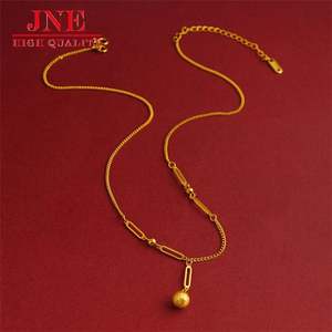 Nuovo oro rame-come gli uomini e le donne All-abbinati palla Bing collana geometrica braccialetto ornamento moda stile retrò - Product Image 6