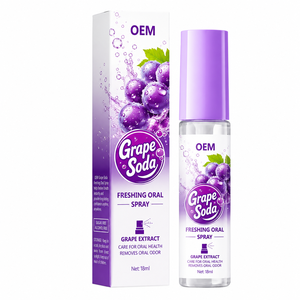 Spray Bucal OEM Muscat Green Grape 18ml, Refrescante Bucal de Larga Duración, Tratamiento para la <span class=keywords><strong>Halitosis</strong></span>, Bruma para la Confianza Social - Product Image 1