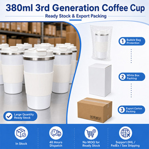 Taza de Café Aislada de Doble Pared de 350 ml con Logotipo Personalizado al por Mayor, Taza de Viaje Portátil de Acero Inoxidable para Regalos Empresariales - Product Image 6
