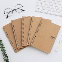 Cuaderno de bocetos de línea de papel Kraft A6, B5, notas para estudiantes, diario, A4, cuaderno en blanco, impresión personalizada