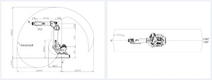 Bras de robot industriel servo-électrique KOWELL à 6 axes, charge utile de 170 kg, portée de 2700 mm, IP54, pour la manutention, le palettisation, le chargement et le déchargement - Product Image 6