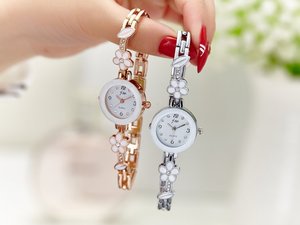 Wish meilleure vente nouvelle cinq feuilles fleur bracelet montres de luxe dames diamant femmes bracelet montre jw8022 - Product Image 6