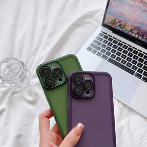 Buzlu şeffaf telefon kılıfı Lens koruyucu Film cep telefonu kapak <span class=keywords><strong>Iphone</strong></span> 7 8 artı X Xr 11 12 13 14 Pro Max - Product Image 4