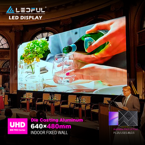 หน้าจอวิดีโอวอลล์ LED สำหรับติดตั้งภายในอาคารแบบบางพิเศษ ความละเอียดสูง 8K 4K SMD HD P1.2 P1.5 P1.8 P2 P2.5 P3 สีสันสดใส ขนาด 640x480 มม. รุ่น PRO - Product Image 5