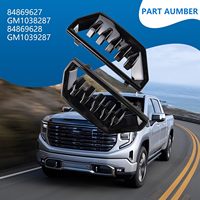 Cubierta de rejilla de parachoques con conducto de aire, lado del pasajero y del conductor, compatible con GMC Sierra 1500 2022 2023 2024 2025, OE # 84869628 GM1038287