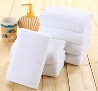 White 100% Cotton Bath Towel Set Quick Dry Absorbent Solid Color Hotel Spa Massage Towels