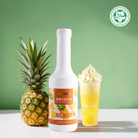 Sirop concentré de jus d'ananas, ingrédients aromatisés aux fruits pour les smoothies, les slush, les bubble tea, les boissons au lait, les gobelets de thé au lait