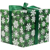 Boîte pliante carrée personnalisée, grande capacité, recyclable, blanche, orange, rouge foncé strié, portefeuille, cadeau, papier couché, estampage, bougie