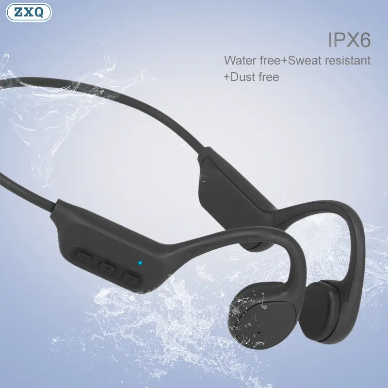 ZXQ X7 Bone Conduction MP3 Earphones Open Ear Sport Running BT Headphones IPX6 Waterproof Wireless Neckband Headsets