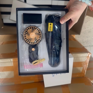 DD3460 Mini parapluie compact avec ventilateur, logo personnalisé, ensemble de 5 parapluies pliables, protection UV professionnelle, idéal pour les cadeaux promotionnels - Product Image 3