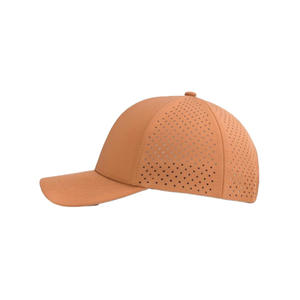 Casquette de golf unisexe en tissu imperméable de haute qualité, 6 panneaux, ajustable, respirant, découpé au laser, pour les sports d'extérieur. - Product Image 3