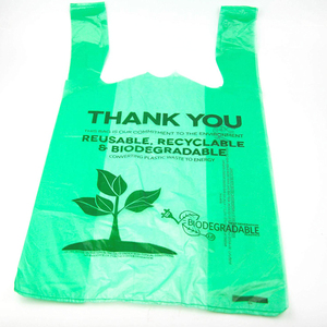 Phân Hủy Sinh Học T Áo Sơ Mi Túi Nhựa Mang Hdpe/Ldpe Tùy Chỉnh Sinh Thái Thân Thiện Mua Sắm Bioplastic Túi - Product Image 5