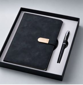 Custom Business Notebook Gift Set Planner <b>A5</b> Wholesale Pu Leather Notebook Custom Deluxe <b>Diary</b> With Pen Gift Sewn Binding <b>Diary</b> - Product Image 3