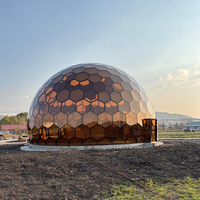 Cabine Dôme en Verre Nid d'Abeille à Vente Directe, Résistante au Gel, Préfabriquée pour Jardin, Salon Professionnel, Fête, Événement, Exposition