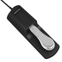Electronic Keyboard Piano Damper Sustain Pedal, Quality Anti-slip Sustain Foot Switch with Sustain Pedal with Polarity Switch