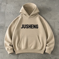 Sweat à capuche oversize personnalisé pour homme en molleton de coton épais, épaules tombantes, uni, vierge, ODM