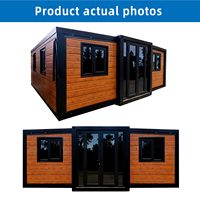Evermore Luxury Breathable Farmhouse Prefabricated 20ft Foldable 4 Bedroom Mobile Home with Wheels Store Container