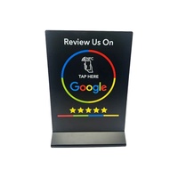 Réutilisable Google Review NFC & QR Tap Stand Tous les téléphones compatibles NFC Instant Review Stand Boost Business Feedback