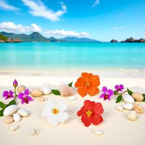 Flor de hibisco realista de 10 cm para traje de baño, accesorio de vacaciones en la playa, horquilla para el pelo, accesorios de fotografía, flores de hibisco coloridas - Product Image 4