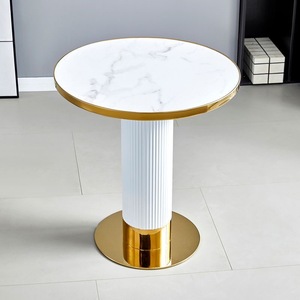 Vente en gros de fast food Coffee Shop <span class=keywords><strong>Table</strong></span> de restaurant carrée en bois de résine de marbre blanc lisse de <span class=keywords><strong>60x60</strong></span> <span class=keywords><strong>Table</strong></span> de café - Product Image 5