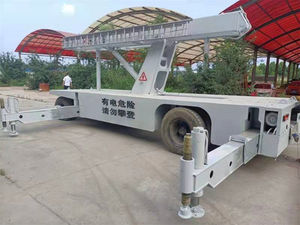 पहियों पर गाय टॉवर ओउ सेल प्रकाश दूरबीन मस्तूल के लिए भारी शुल्क ट्रेलर संचार टॉवर निर्माण - Product Image 2