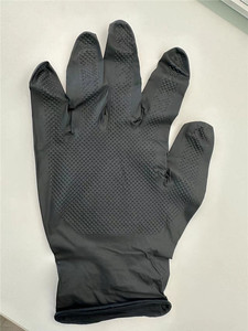 도매 공장 10mil 산업용 식품 서비스 자동차 정비 기계공용 헤비 듀티 순수 니트릴 다이아몬드 텍스처 일회용 장갑 - Product Image 6