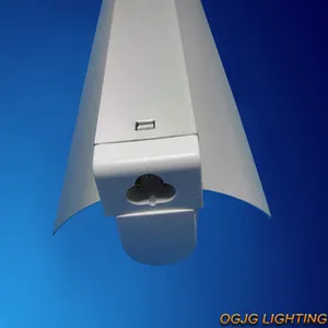 Lampu Tabung LED T5 T8, 2ft 4ft Perlengkapan Lampu Neon dengan Reflektor