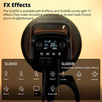 Éclairage vidéo de studio LED Godox SL60IID, kit d'équipement de photographie Godox Lighting