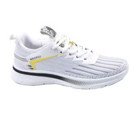 Chaussures de course confortables pour hommes, respirantes, en mesh, à lacets, semelle intermédiaire en EVA, semelle extérieure en PVC rayée absorbant les chocs, printemps, été, automne